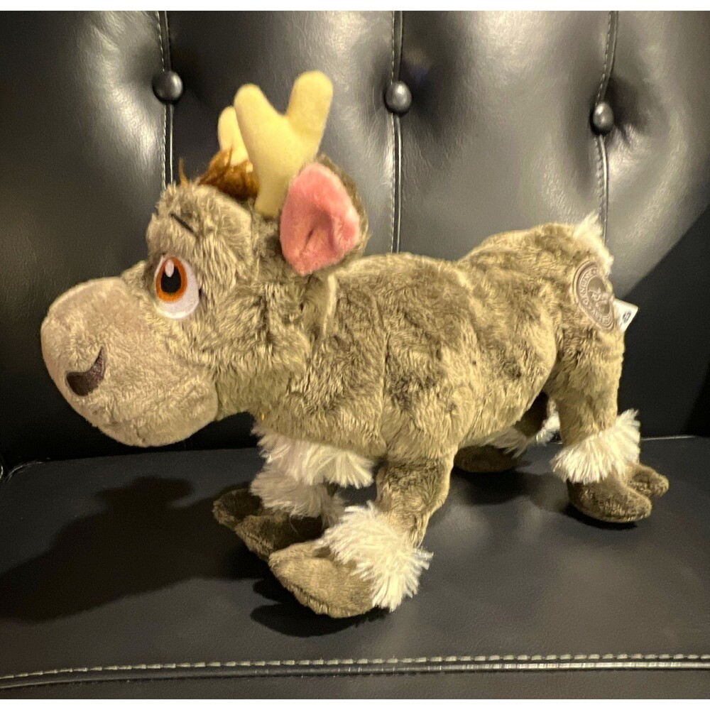 Disney Store Frozen Sven Reindeer Plush Stuffed Animal 12in Small 2019